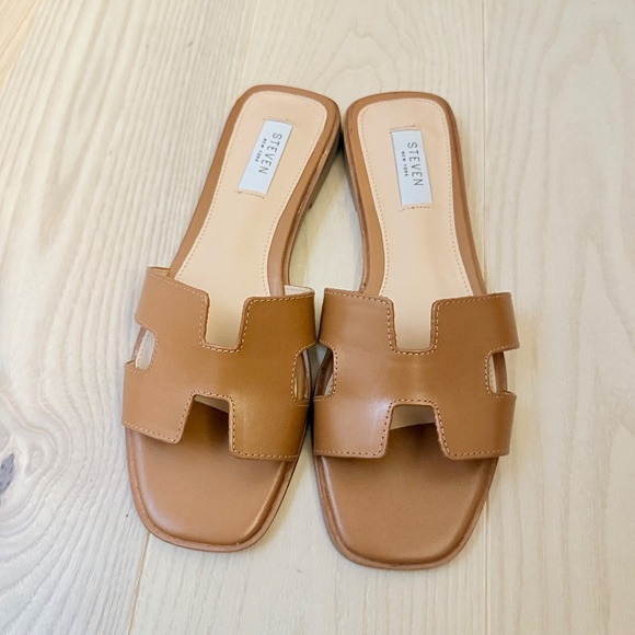 STEVEN BY STEVE MADDEN HAYDEN 8.5 COGNAC SANDAL NWOT - Picture 3 of 5